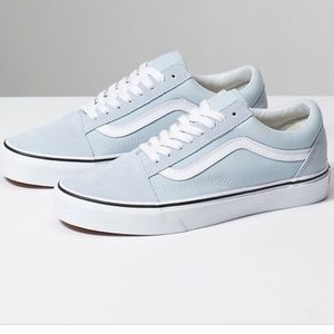 light blue vans old skool